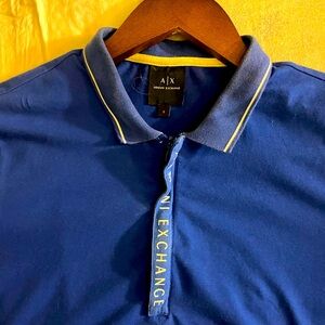 Armani Exchange Zip Up Polo